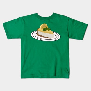 Lemon cheesecake cartoon illustration Kids T-Shirt